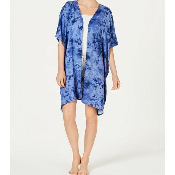 Jenni Intimates Light Weight Printed Short-Sleeve Wrap Tie Dye O/S - Picture 7 of 8